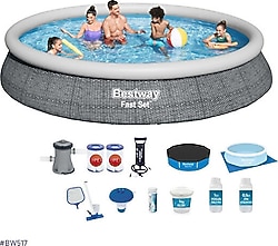 Bestway BW517 457x84 cm Büyük Şişme Havuz Seti