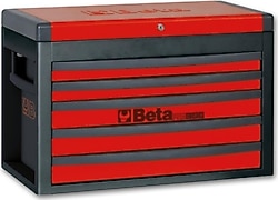 Beta 023003003 RSC23-R 5 Çekmeceli Kırmızı Boş Takım Çantası