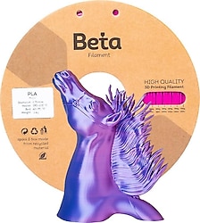 Beta PLA-Magic Silk 1.75 mm 1 kg Gül Kırmızı-Mavi Filament