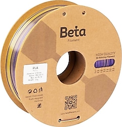 Beta PLA-Mystic Silk 1.75 mm 1 kg Mavi-Mor-Sarı Filament