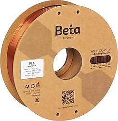 Beta PLA-Mystic Silk 1.75 mm 1 kg Altın-Bakır-Siyah Filament