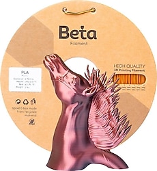 Beta PLA-Mystic Silk 1.75 mm 1 kg Kırmızı-Altın-Siyah Filament