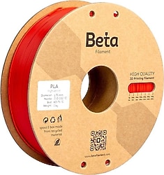 Beta PLA Plus 1.75 mm 1 kg Kiss Red Filament