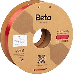 Beta PLA Silk 1.75 mm 1 kg Kırmızı Filament