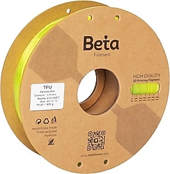 Beta TPU 95A 1.75 mm 800 gr Şeffaf Limon Sarısı Filament