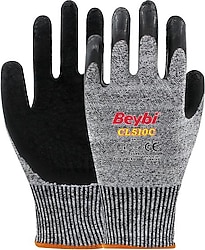 Beybi CL510C Lateks Kaplı Kesilmeye Dirençli İş Eldiveni
