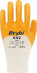 Beybi KN2 Nitril Kaplı Pamuk İş Eldiveni