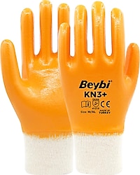 Beybi KN3 Plus Pamuk Nitril İş Eldiveni