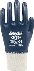 Beybi KN35 Plus Tam Kaplama Pamuk Nitril Eldiven