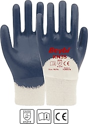 Beybi KN35 3/4 Nitril Kaplı İş Eldiveni