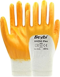 Beybi KN350 Flex Pamuk 9 Numara Nitril İş Eldiveni 288 Çift