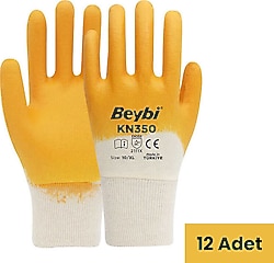 Beybi KN350 Nitril 12 Çift İş Eldiveni