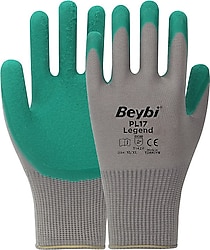 Beybi PL17 Legend Polyester Örme Lateks 10 Numara 12 Çift İş Eldiveni