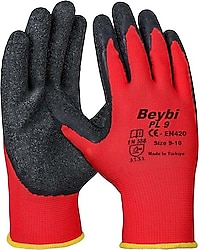 Beybi PL9 Lateks Kaplı Polyester İş Eldiveni