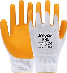Beybi PN2 Polyester Örme Nitril 10 Numara İş Eldiveni