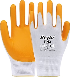 Beybi PN2 Polyester Örme Nitril İş Eldiveni