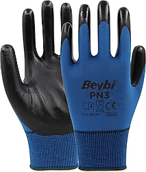 Beybi PN3 Polyester Örme Nitril Eldiven 288 Çift