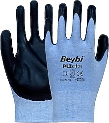 Beybi PU Cotton Poliüretan Kaplı Pamuk Örme İş Eldiveni