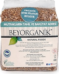Beyorganik Organik Pilavlık Siyez Bulguru 1 kg
