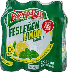 Beypazarı Fesleğen Limon Aromalı Maden Suyu 6x200 ml