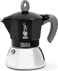 Bialetti İndüksiyon Tabanlı Siyah 4 Cup Moka Pot