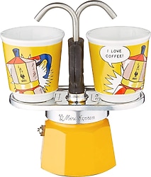 Bialetti Lictenstein 2 Fincanlı Mini Express Moka pot Seti