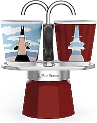 Bialetti Magrite 2 Fincanlı Mini Express Moka Pot Seti