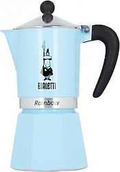 Bialetti Rainbow Mavi 6 Cup Moka Pot