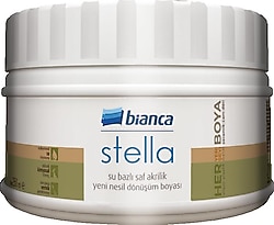 Bianca Stella 0.25 lt Gri Su Bazlı Saf Akrilik Boya