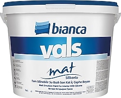 Bianca Vals Mat 15 lt Silebilir Silikonlu İç Cephe Boyası