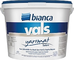 Bianca Vals Yarı Mat 2.5 lt Silebilir Saten İç Cephe Boyası