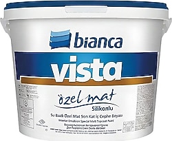 Bianca Vista Özel Mat Silikonlu 3.5 kg İç Cephe Boyası - Mat Beyaz