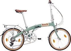 Bianchi Folding Vintage Mint Yeşili 7 Vites 20 Jant Katlanır Bisiklet