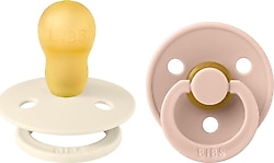 Bibs Colour Ivory-Blush 18 Ay+ İkili Kauçuk Emzik