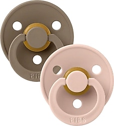 Bibs Colour Dark Oak-Blush 0-6 Ay İkili Kauçuk Emzik
