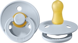 Bibs Colour Iron-Baby Blue 0-6 Ay İkili Kauçuk Emzik