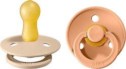 Bibs Colour Vanilla-Peach 6-18 Ay İkili Kauçuk Emzik