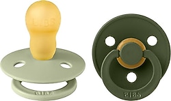 Bibs Colour Sage-Hunter Green 18 Ay+ İkili Kauçuk Emzik