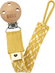 Bibs Paci Braid Emzik Askısı Mustard