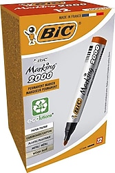 Bic 2000 Kırmızı Yuvarlak Uç Permanent 12'li Marker Kalem