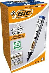 Bic 2000 Mavi Yuvarlak Uç Permanent 12'li Marker Kalem