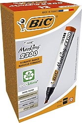 Bic 2300 12'li Kesik Uçlu Kırmızı Marker Kalem