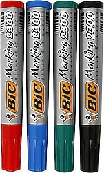Bic 2300 Kesik Uçlu 4'lü Marker Kalem Seti