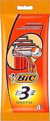 Bic 3 Sensitive Kullan At 4'lü Tıraş Bıçağı