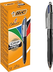 Bic 4 Colours Grip Pro 12'li Tükenmez Kalem