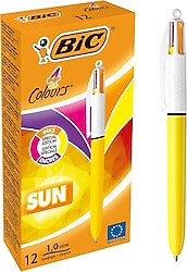 Bic 4 Colours Sun 12'li Tükenmez Kalem