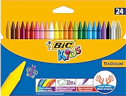 Bic Kids Plastidecor Silinebilir 24 Renk Pastel Boya