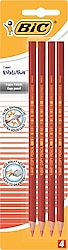 Bic Evolution 4'lü Kırmızı Kopya Kalemi