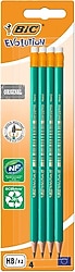 Bic Evolution 655 HB Uç 4'lü Silgili Kurşun Kalem