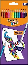 Bic Kids Evolution İllision Silinebilir 12'li Kuru Boya Seti